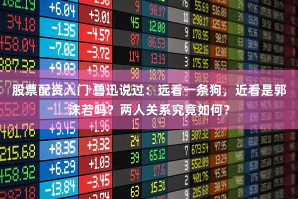 股票配资入门 鲁迅说过：远看一条狗，近看是郭沫若吗？两人关系究竟如何？